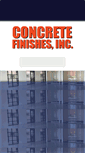 Mobile Screenshot of concretefinishesinc.com